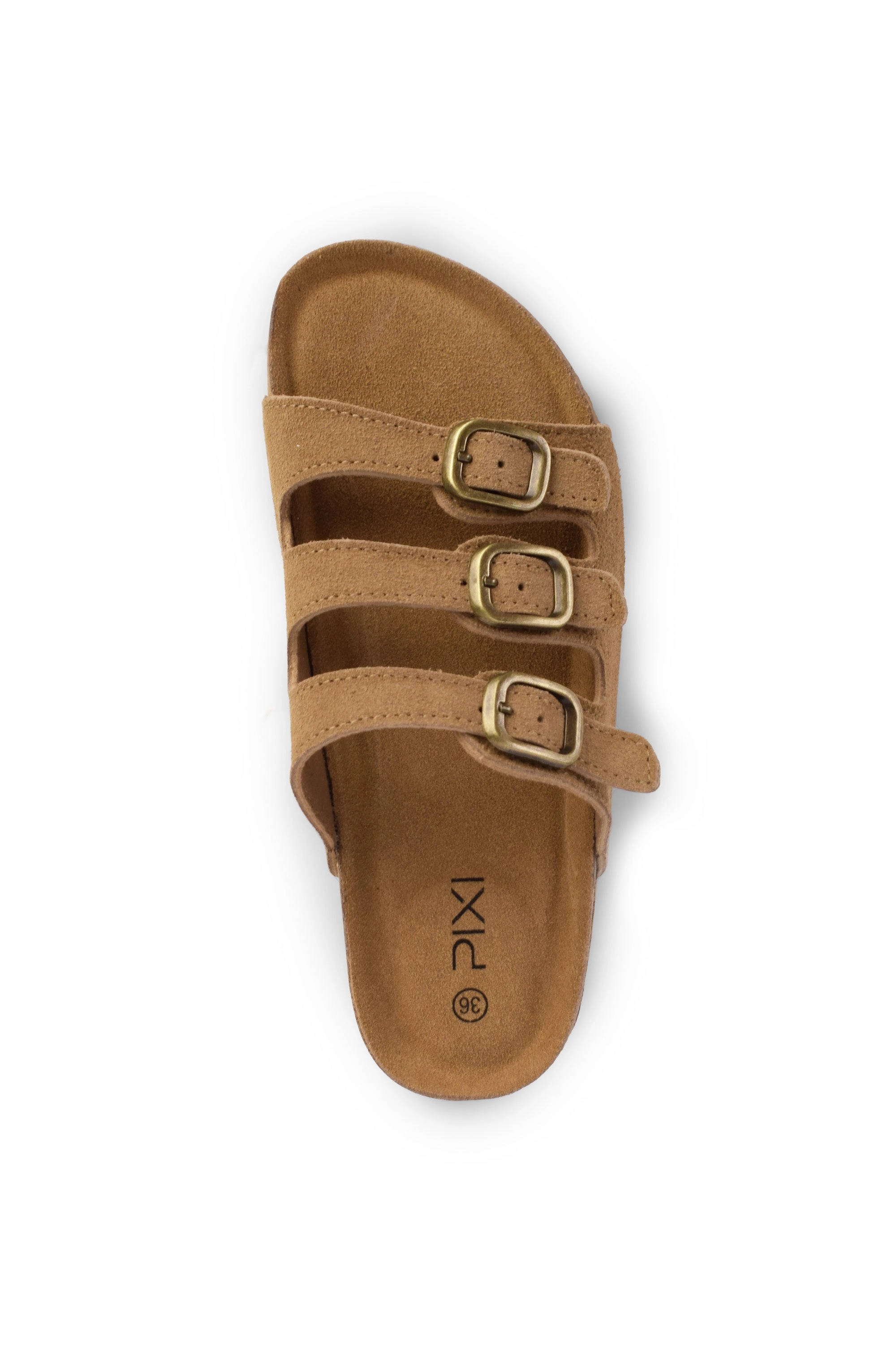 01-5372 Flat  Buckle Slipper
