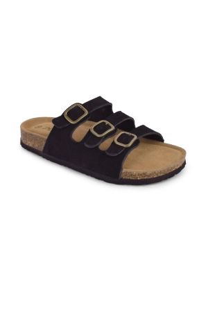 01-5372 Flat  Buckle Slipper