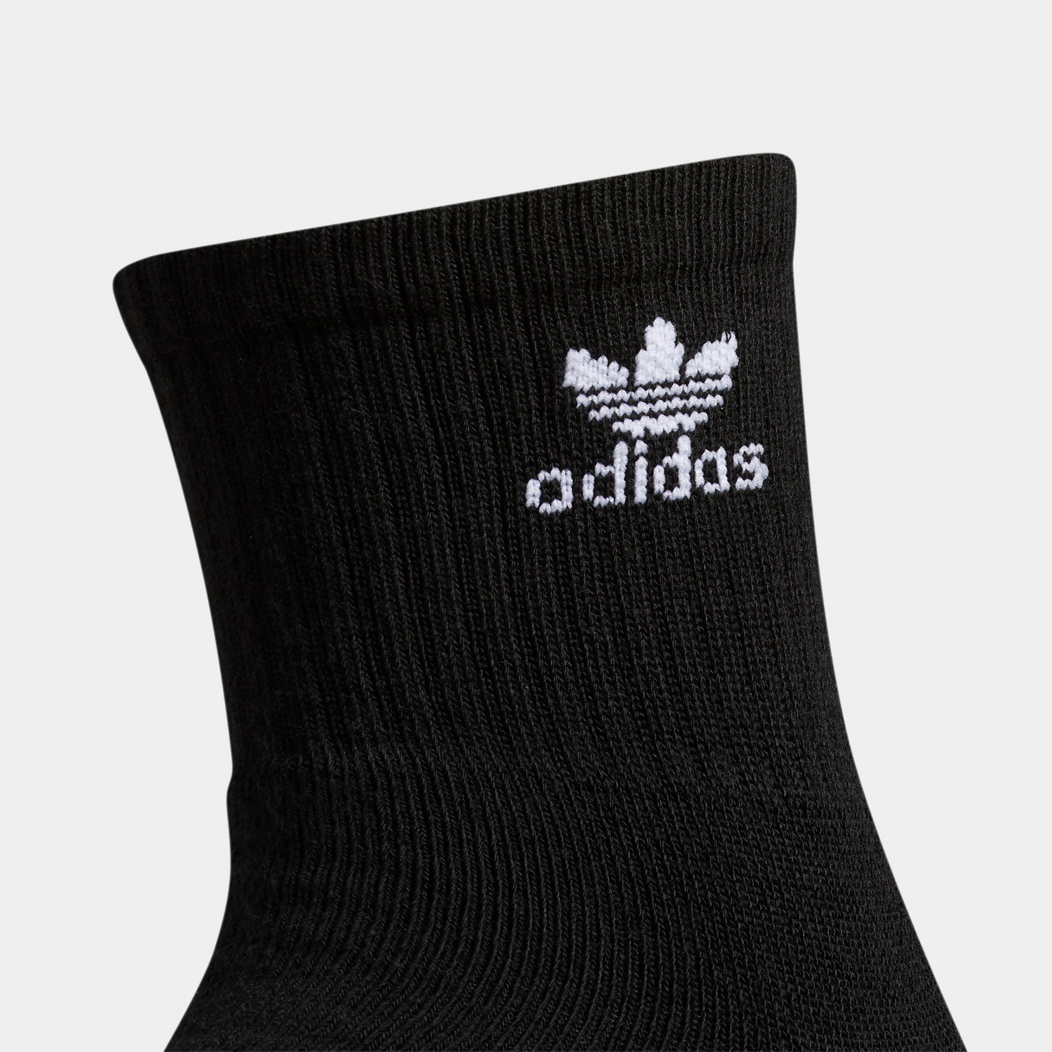adidas Originals Trefoil Quarter Socks (6 Pack) Black / White