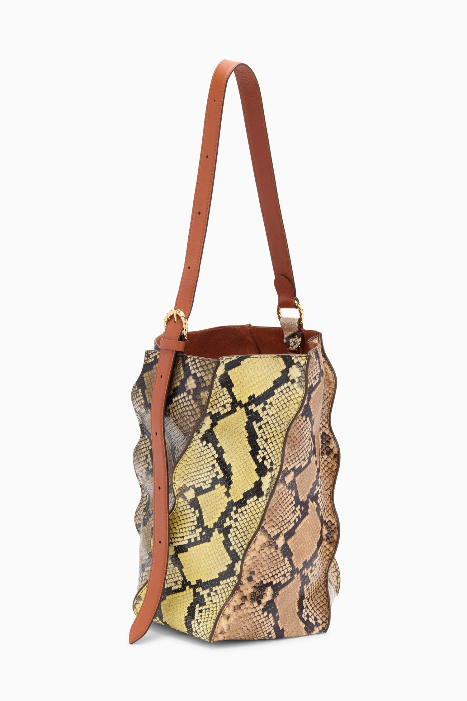 Adria Pleated Wave Bucket - Mixte Python