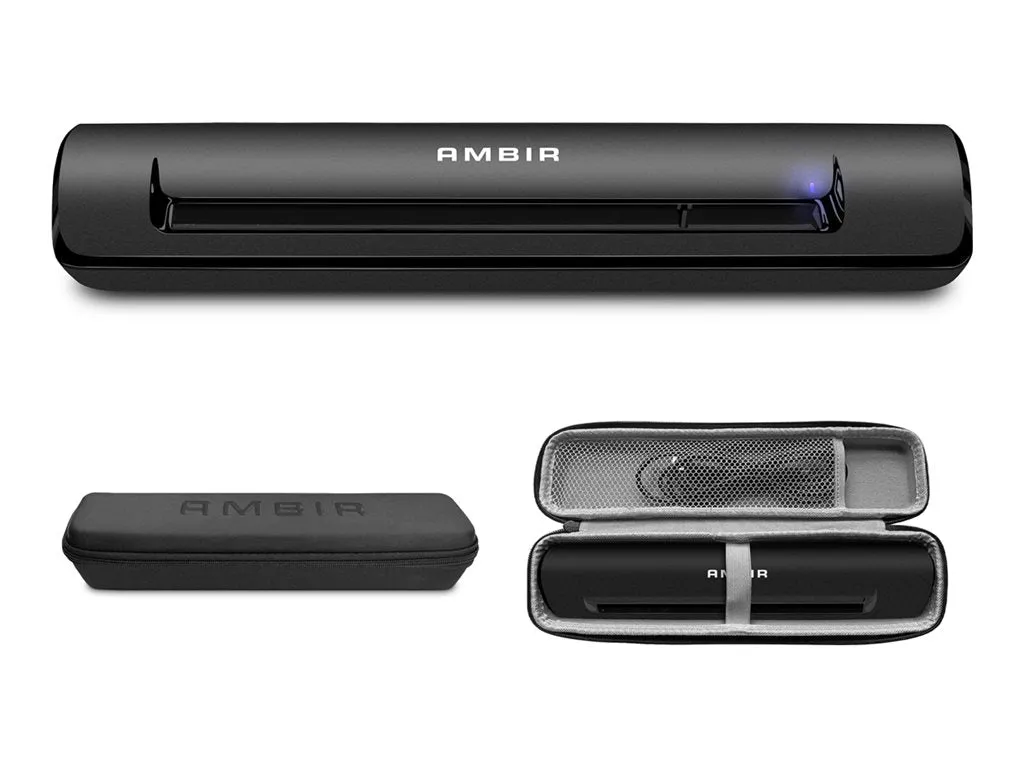 Ambir TravelScan Pro Go - Sheetfed scanner - Legal - 600 dpi x 600 dpi - USB 2.0 - with Software and Case PS600-GO-NA