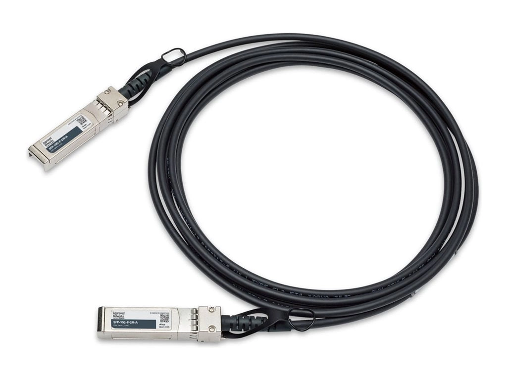 Approved Networks - 10GBase-CU direct attach cable - SFP  to SFP  - 6.6 ft - twinaxial - passive, solid SFP-10G-P-2M-A
