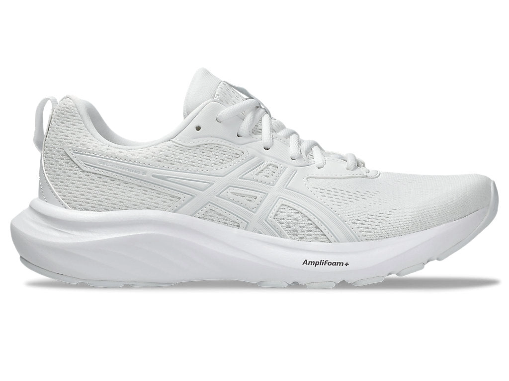ASICS MEN'S GEL CONTEND 9 WHITE/GREY RUNNING SHOE