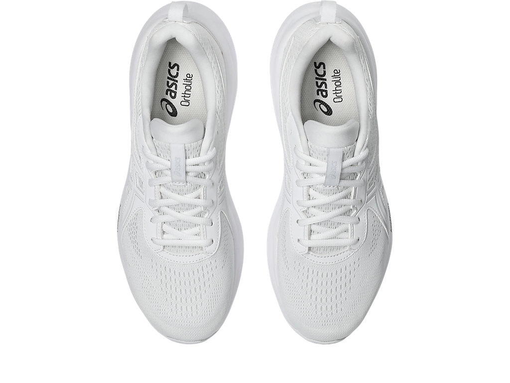 ASICS MEN'S GEL CONTEND 9 WHITE/GREY RUNNING SHOE
