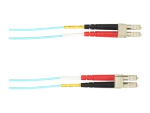 Black Box - Patch cable - LC multi-mode (M) to LC multi-mode (M) - 1 m - fiber optic - duplex - aqua FOLZHM4001MLCLCAQ