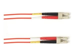 Black Box - Patch cable - LC multi-mode (M) to LC multi-mode (M) - 7.62 m - fiber optic - 50 / 125 micron - OM4 - OFNR - riser FOCMRM4-LCLC-RD-25