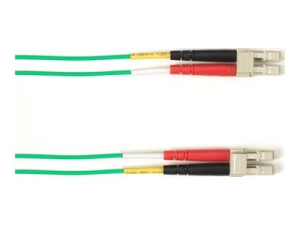 Black Box - Patch cable - LC single-mode (M) to LC single-mode (M) - 0.91 m - fiber optic - 9 / 125 micron - OS2 - OFNP - plenum FOCMPSM-LCLC-GN-3