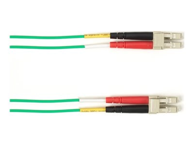 Black Box - Patch cable - LC single-mode (M) to LC single-mode (M) - 0.91 m - fiber optic - 9 / 125 micron - OS2 - OFNP - plenum FOCMPSM-LCLC-GN-3