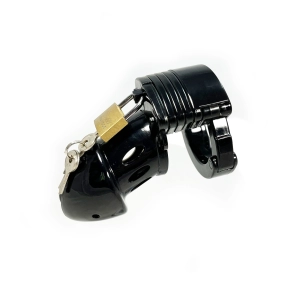 BLACK COCK CAGE CHASTITY DEVICE