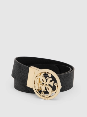 Black Logo Nolana Reversible Belt