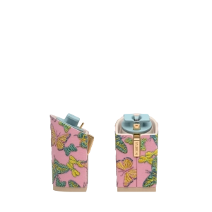 Block Heel Kit 4 Pink Butterfly Embroidery