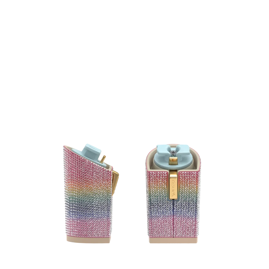 Block Heel Kit 4 Rainbow Rhinestone