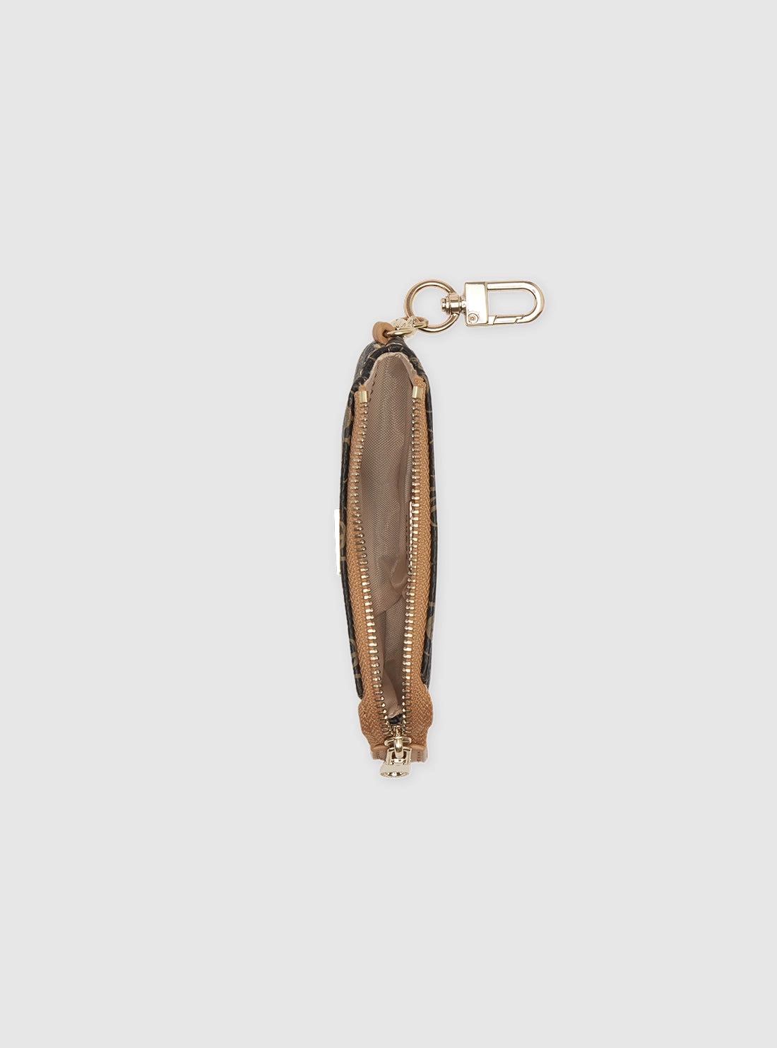Brown Logo Purse Keyring