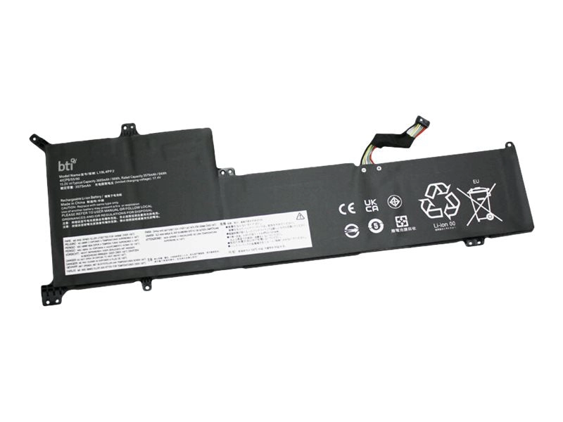 BTI - Notebook battery (equivalent to: Lenovo L19L4PF2) - lithium ion - 4-cell - 3685 mAh - 56 Wh L19L4PF2-BTI
