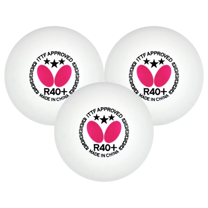 Butterfly 3pk R40  3 Star Table Tennis Balls