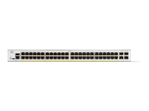 Cisco Catalyst 1300-48FP-4G - Switch - L3 - managed - 48 x 10/100/1000 (PoE )   4 x Gigabit SFP - rack-mountable - PoE  (740 C1300-48FP-4G