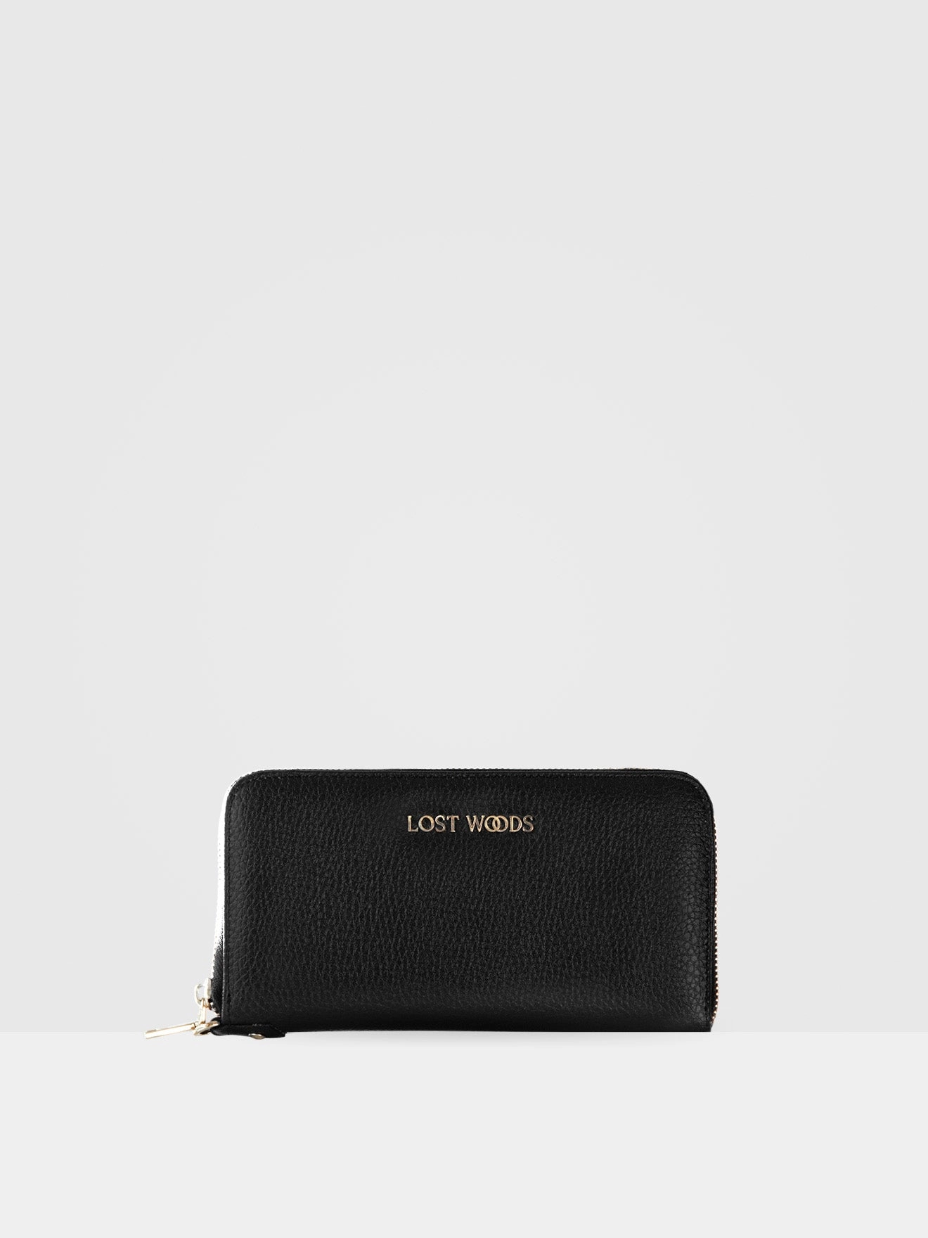 Clementine MIRUM® Leather Vegan Clutch Wallet | Black & Gold