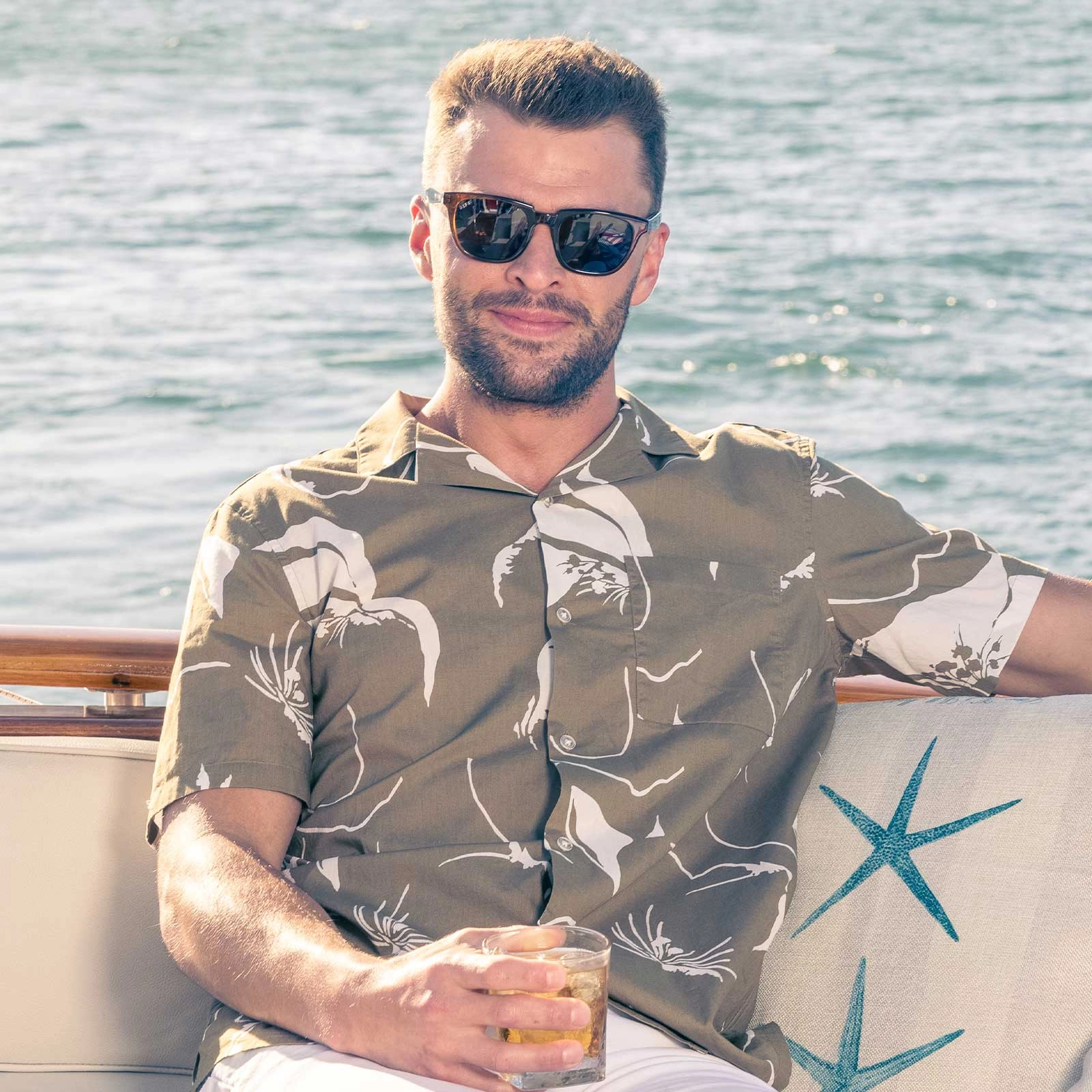 COLTON - WHISKEY   GREY POLARIZED SUNGLASSES