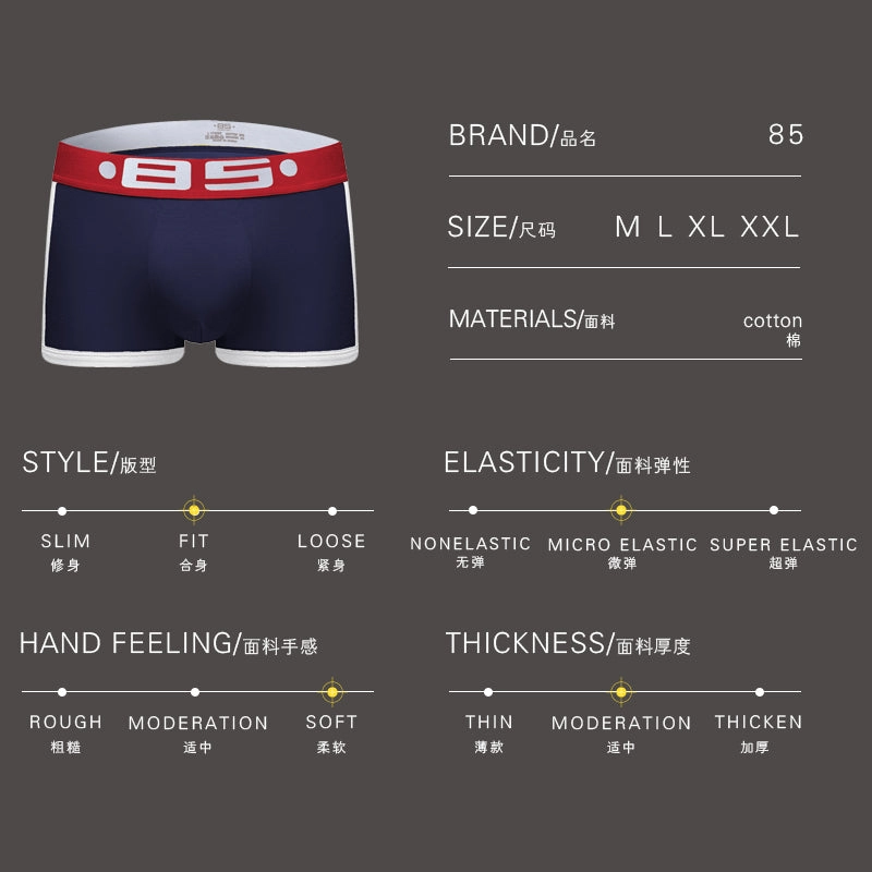 Cotton Boxer shorts Men Comfortable Panties Set Gay Sexy Underwear Man Boxer