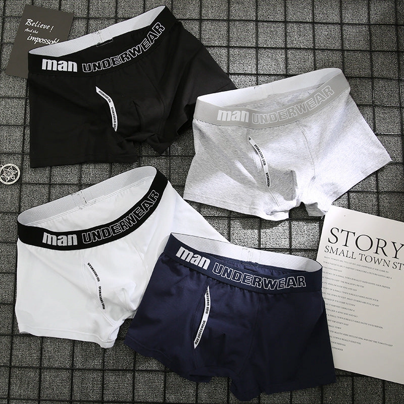 Cotton underpants male pure men panties shorts C4B