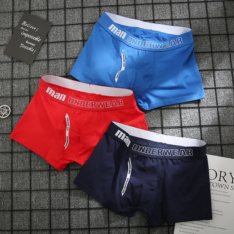 Cotton underpants male pure men panties shorts C4B