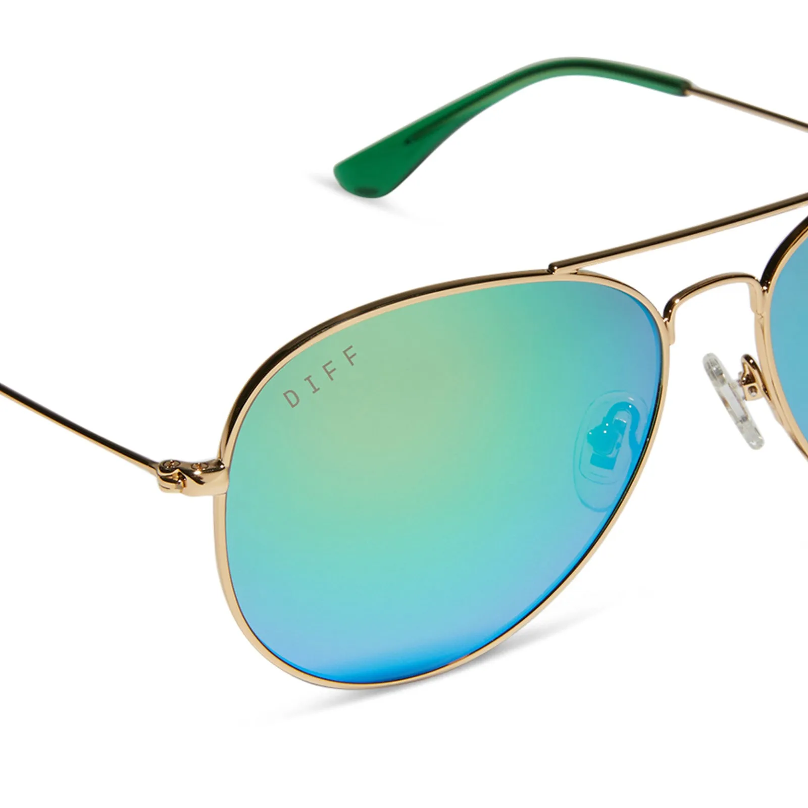 CRUZ - GOLD   GREEN MIRROR   POLARIZED SUNGLASSES