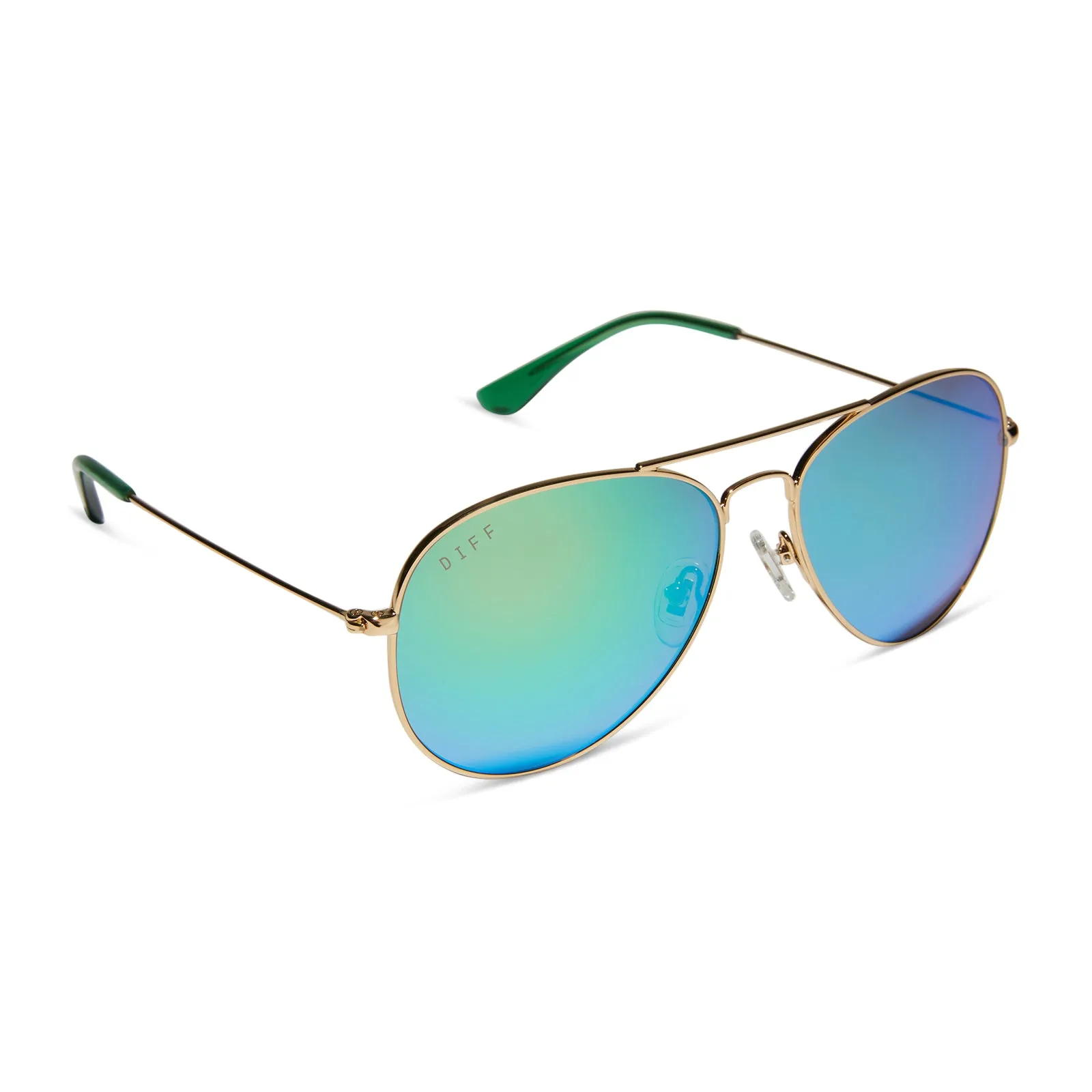 CRUZ - GOLD   GREEN MIRROR   POLARIZED SUNGLASSES