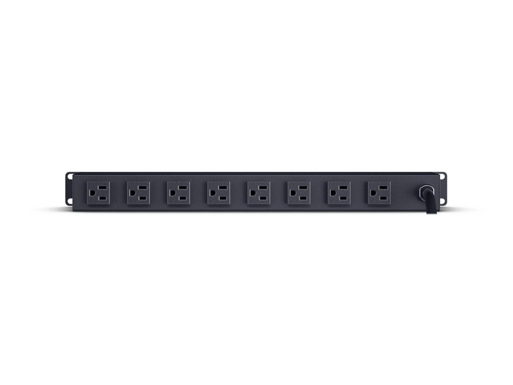 CyberPower Rackbar CPS815RMS - Surge protector (rack-mountable) - AC 125 V - output connectors: 8 - 1U - 6 ft cord - black