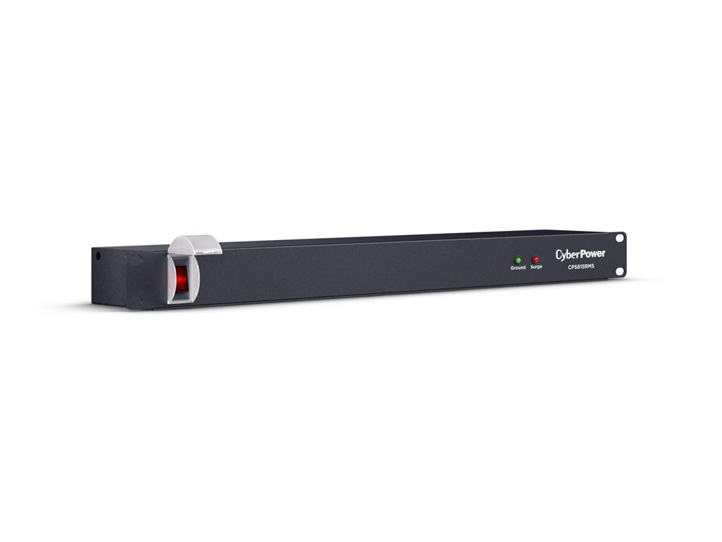 CyberPower Rackbar CPS815RMS - Surge protector (rack-mountable) - AC 125 V - output connectors: 8 - 1U - 6 ft cord - black