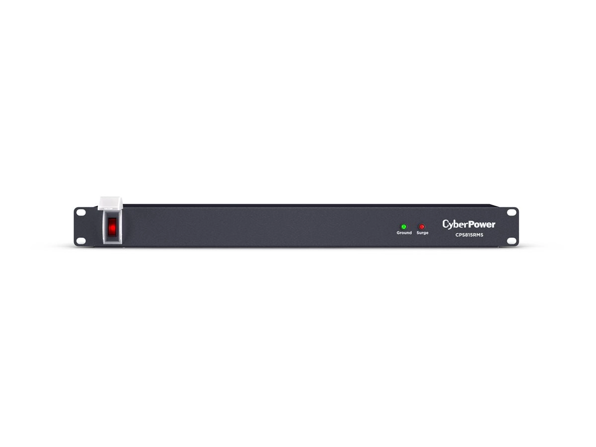 CyberPower Rackbar CPS815RMS - Surge protector (rack-mountable) - AC 125 V - output connectors: 8 - 1U - 6 ft cord - black