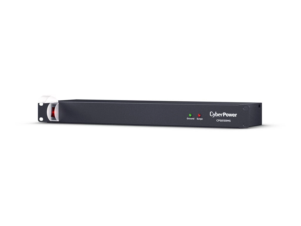 CyberPower Rackbar CPS815RMS - Surge protector (rack-mountable) - AC 125 V - output connectors: 8 - 1U - 6 ft cord - black