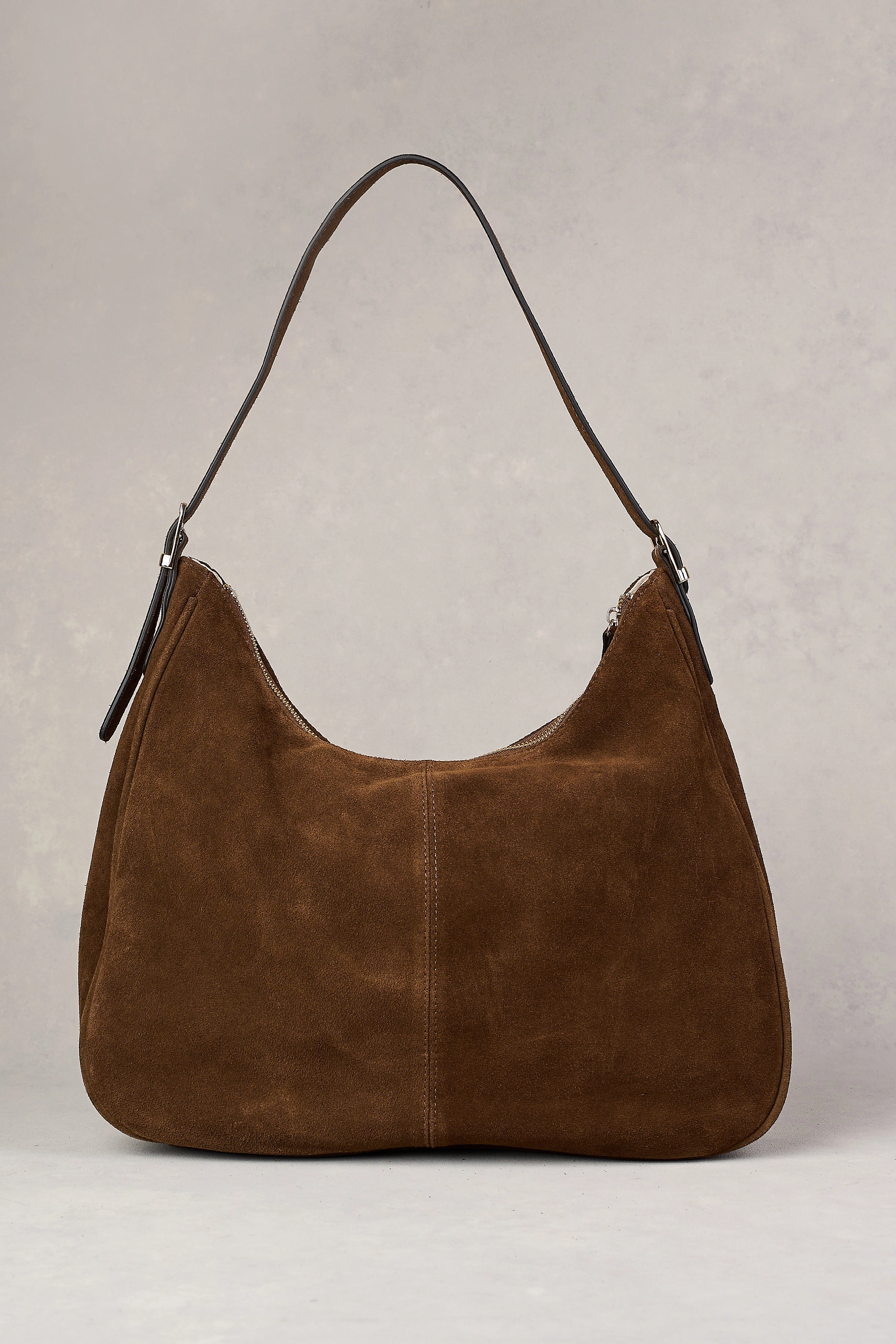 Ebony Suede Handbag - Chocolate