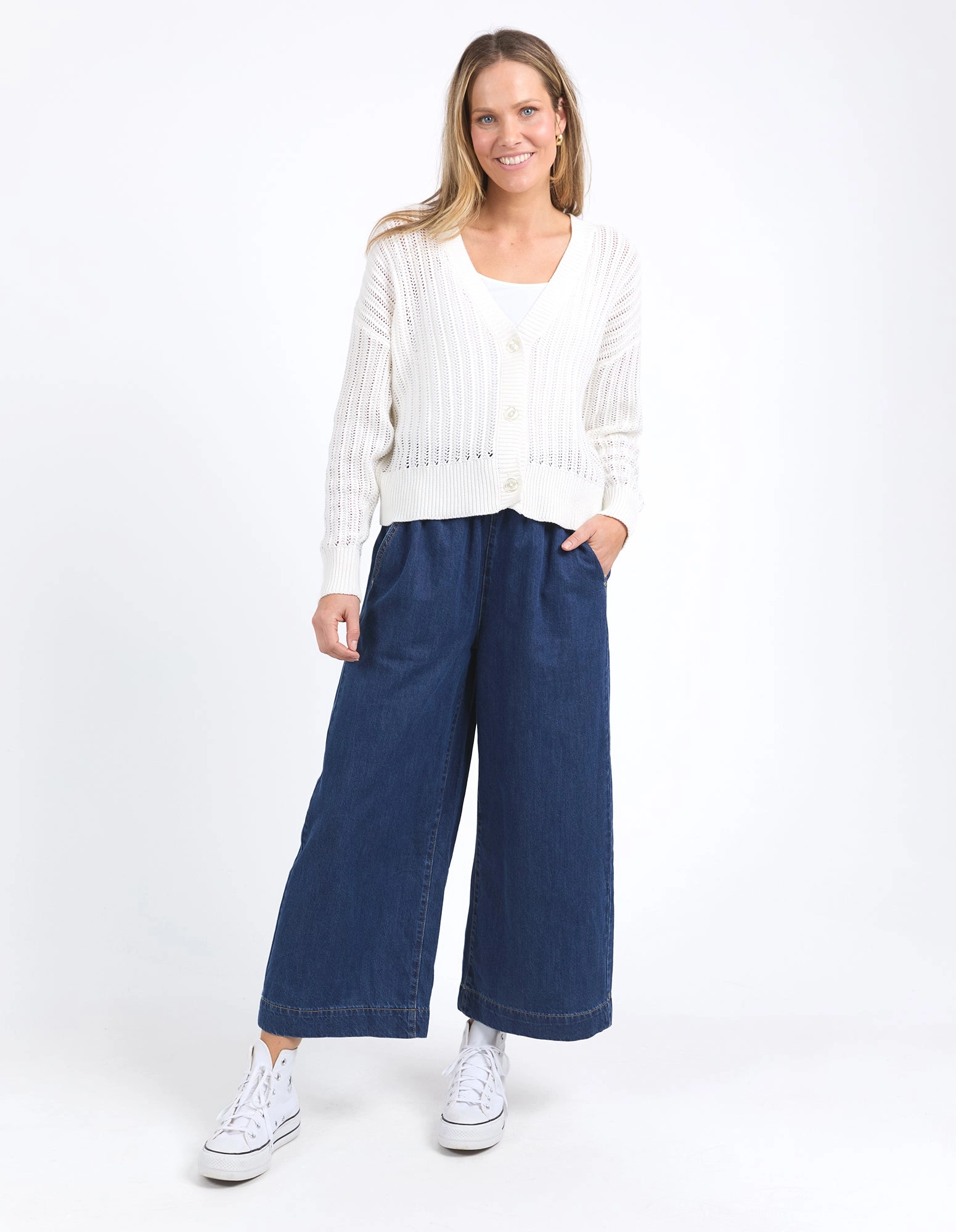 Elm Sasha Lightweight Cardi Marshmallow
