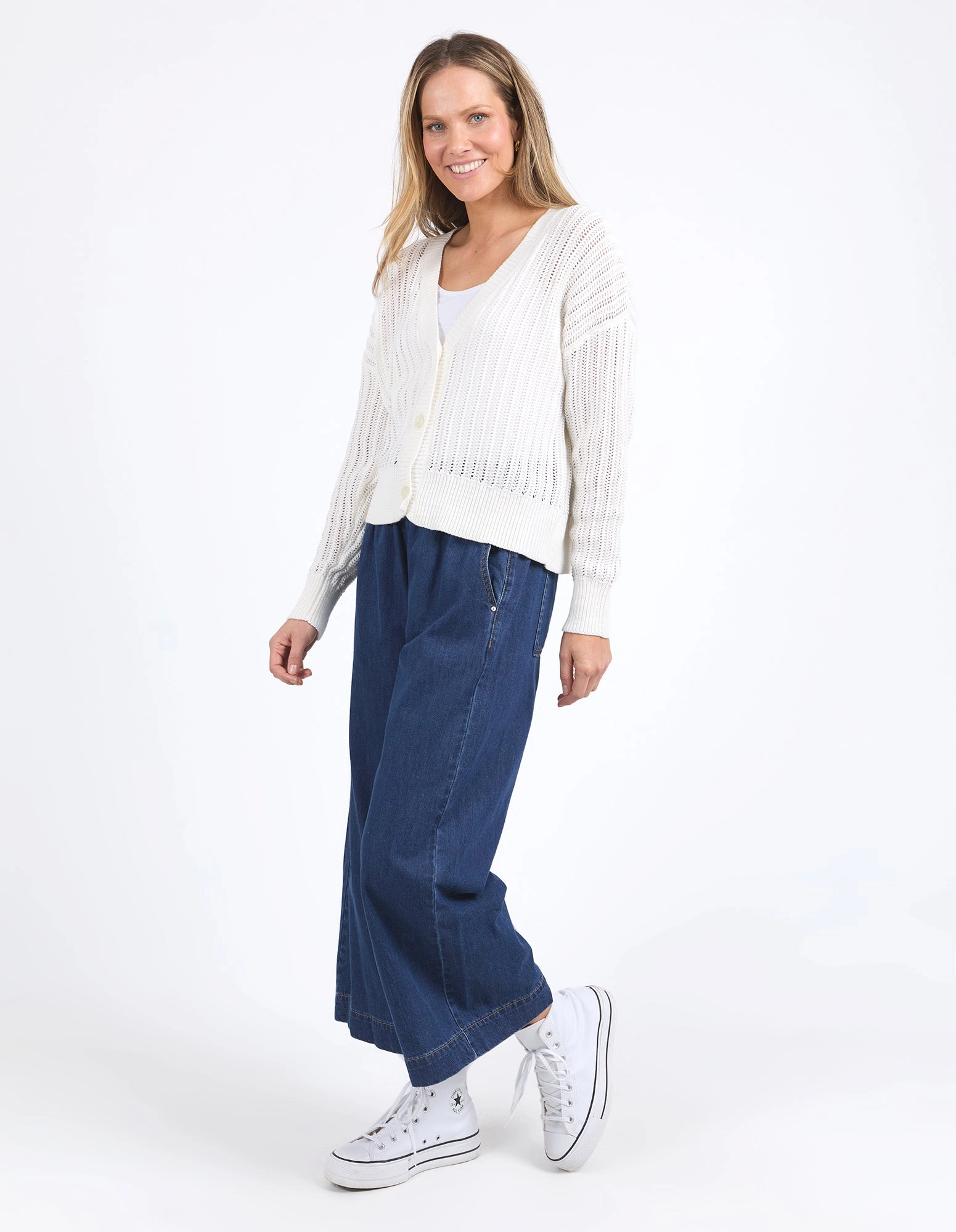 Elm Sasha Lightweight Cardi Marshmallow