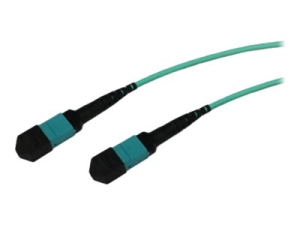ENET - Crossover cable - MTP/MPO multi-mode (F) to MTP/MPO multi-mode (F) - 17 m - fiber optic - OM4 - aqua MTPF2XO-OM4-17M-ENC