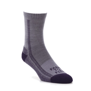 Farm to Feet Kids' Madison Lightweight Crew Socks, Parachute Purple