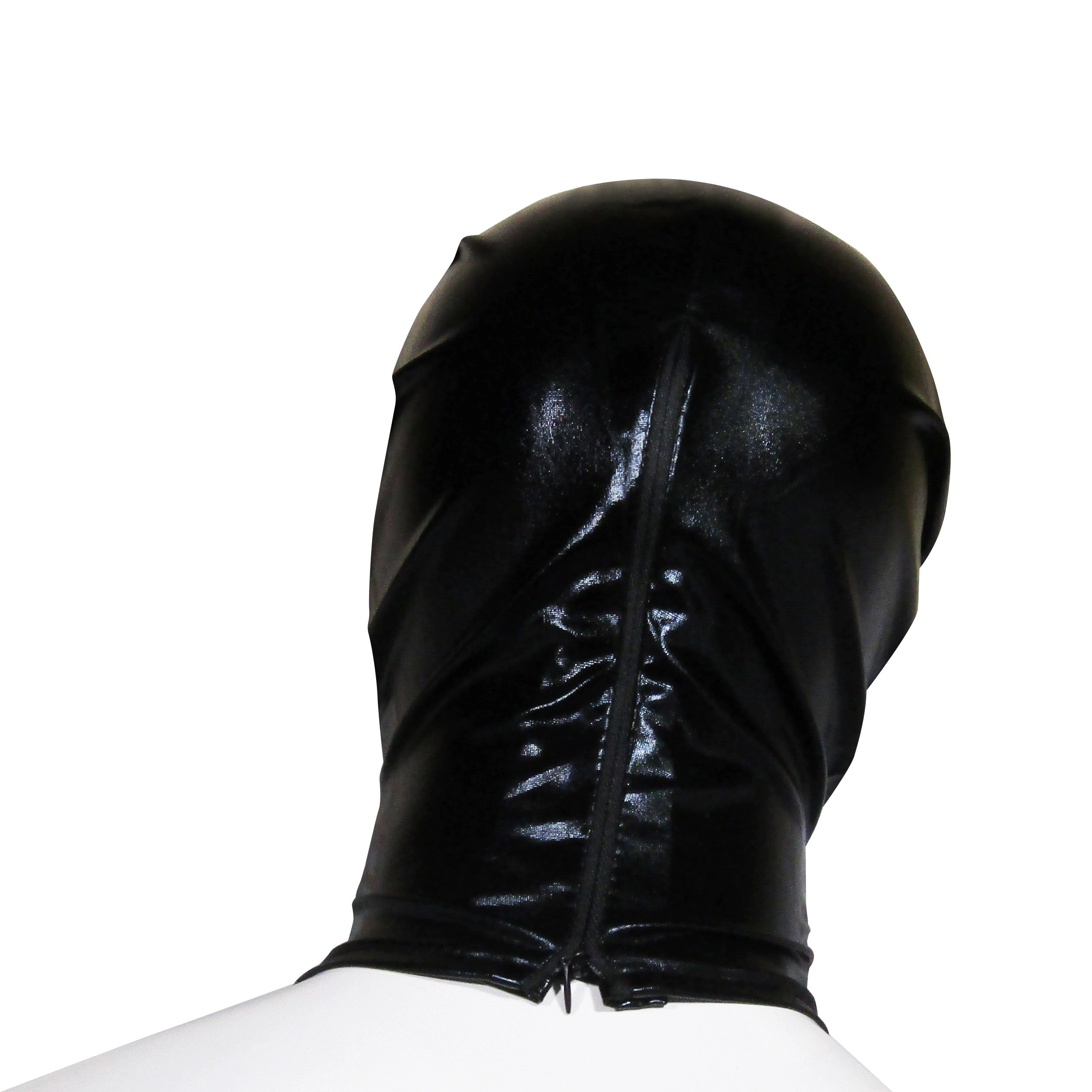 Fetish Pleasure Play Black Total Confine Hood