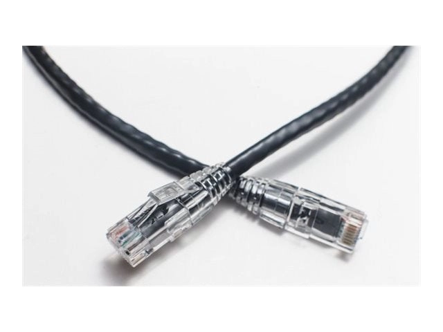 Fiber Cables Direct - Patch cable - TAA Compliant - RJ-45 (M) to RJ-45 (M) - 10 ft - CAT 6 - booted, snagless - black FCDUS208V1865