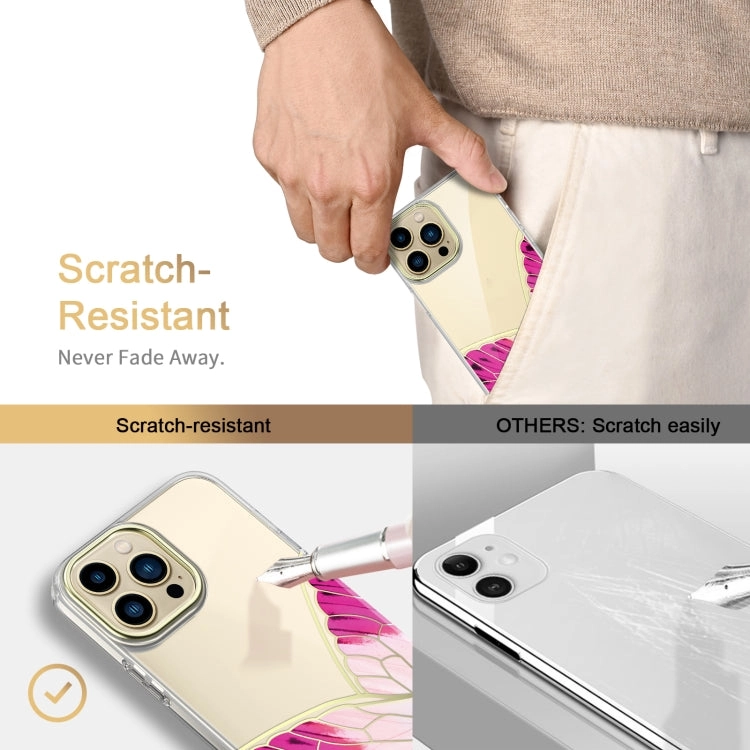 For iPhone 12 Dual-side Laminating Butterfly Pattern TPU Phone Case