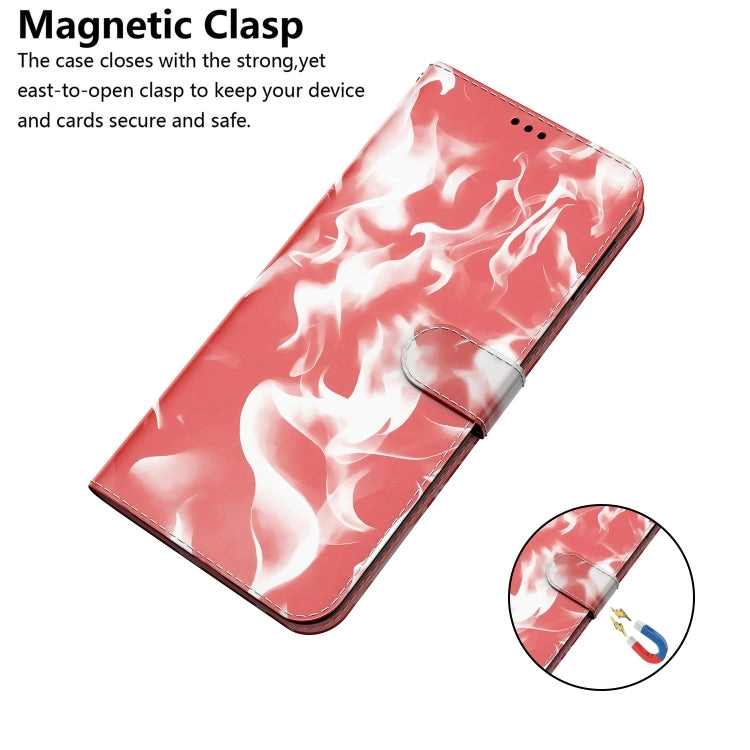 For Samsung Galaxy Note20 Cloud Fog Pattern Horizontal Flip Leather Case with Holder  Card