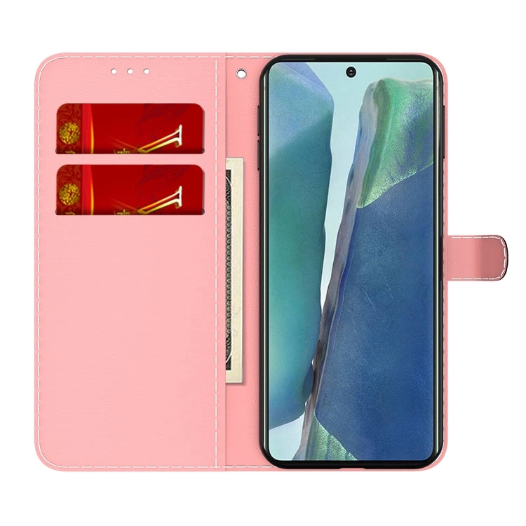 For Samsung Galaxy Note20 Cloud Fog Pattern Horizontal Flip Leather Case with Holder  Card