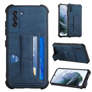 For Samsung Galaxy S21  5G Dream PU   TPU Four-corner Shockproof Back Cover Case with Card Slots