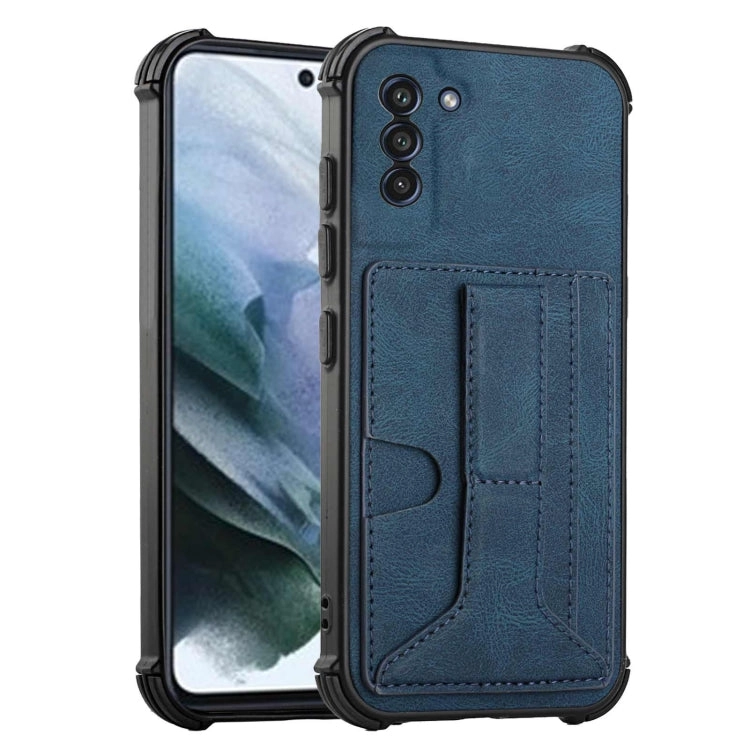 For Samsung Galaxy S21  5G Dream PU   TPU Four-corner Shockproof Back Cover Case with Card Slots
