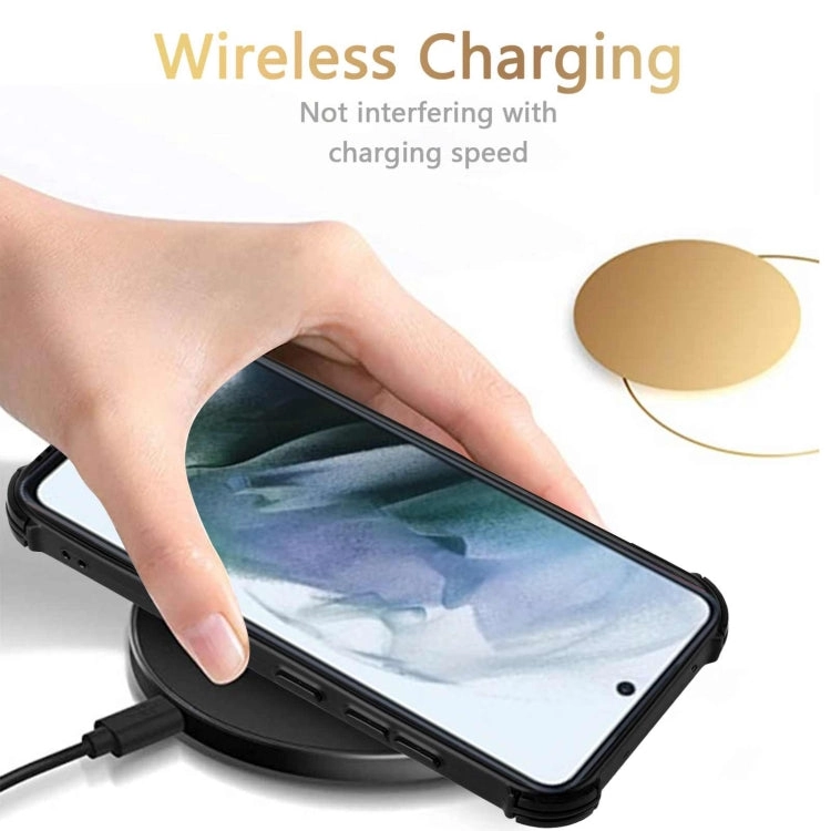 For Samsung Galaxy S21  5G Dream PU   TPU Four-corner Shockproof Back Cover Case with Card Slots