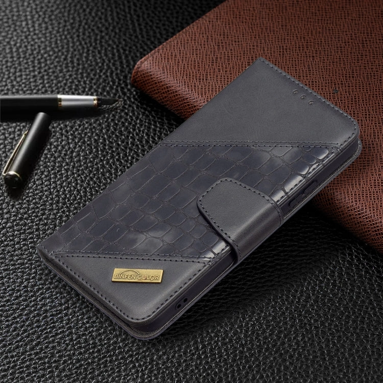 For Samsung Galaxy S22 5G Matching Color Crocodile Texture Leather Phone Case with Holder