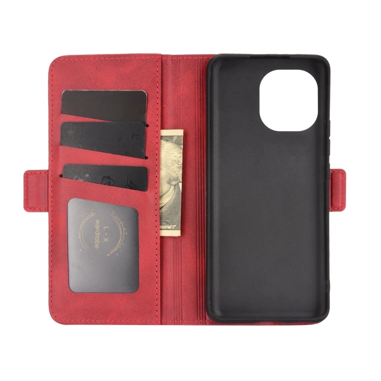 For Xiaomi Mi 11 Dual-side Magnetic Buckle Horizontal Flip Leather Case with Holder  Card