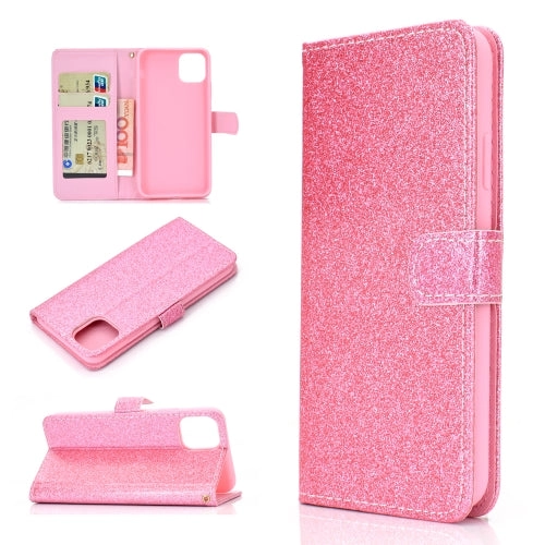For Xiaomi Mi 11 Glitter Powder Horizontal Flip Leather Case with Card Slots  Holder