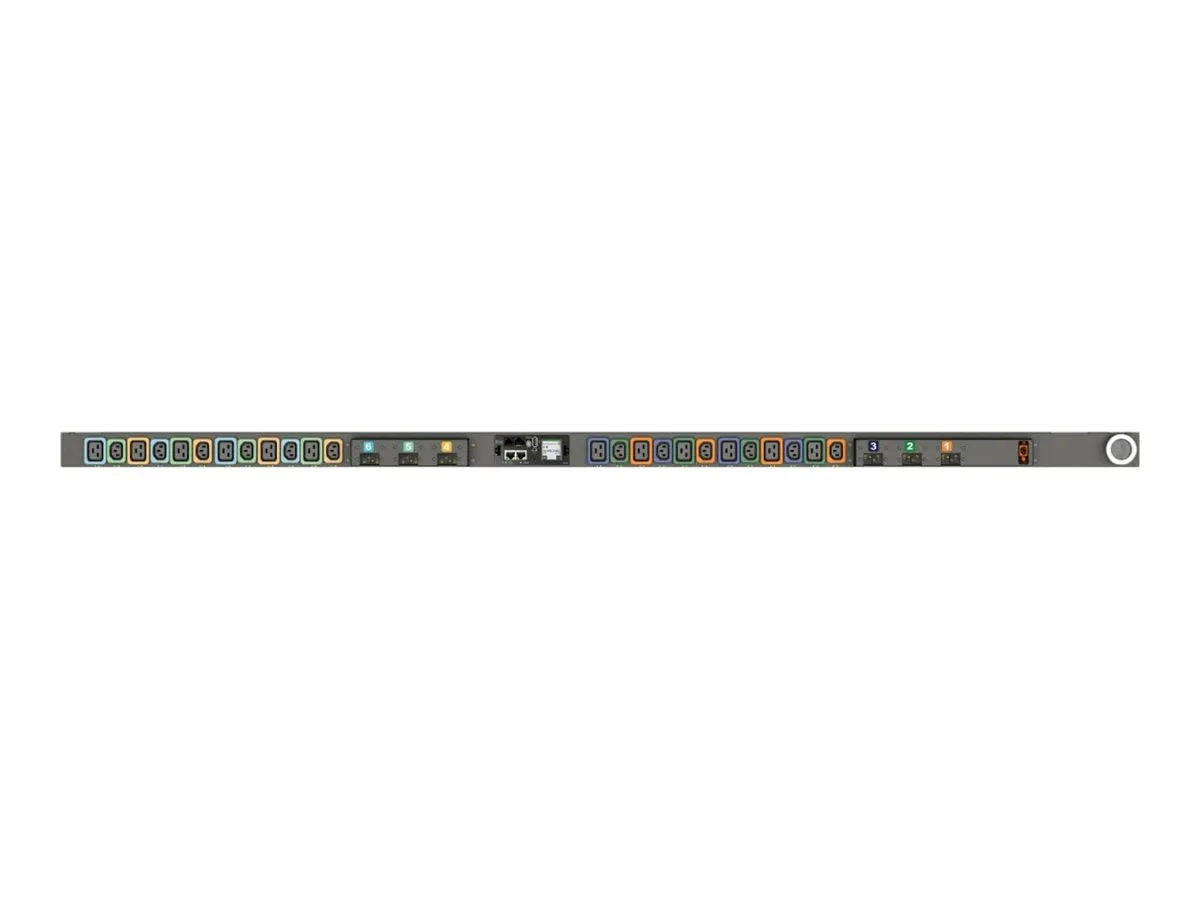 Geist Switched Unit Level Monitoring MNS5MGW1-24PBB8-6PS15B0A10-S-A - Power distribution unit (rack-mountable) - AC 208 V - 17.2 VP5N60A0