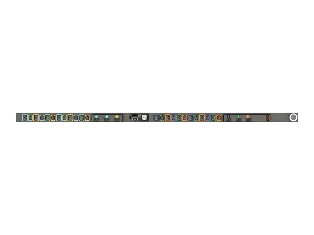 Geist Switched Unit Level Monitoring MNS5MGW1-24PBB8-6PS15B0A10-S-A - Power distribution unit (rack-mountable) - AC 208 V - 17.2 VP5N60A0