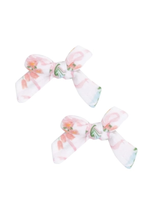 Hair Bow Clip Set (2-Pack) - Ribbon Bouquets